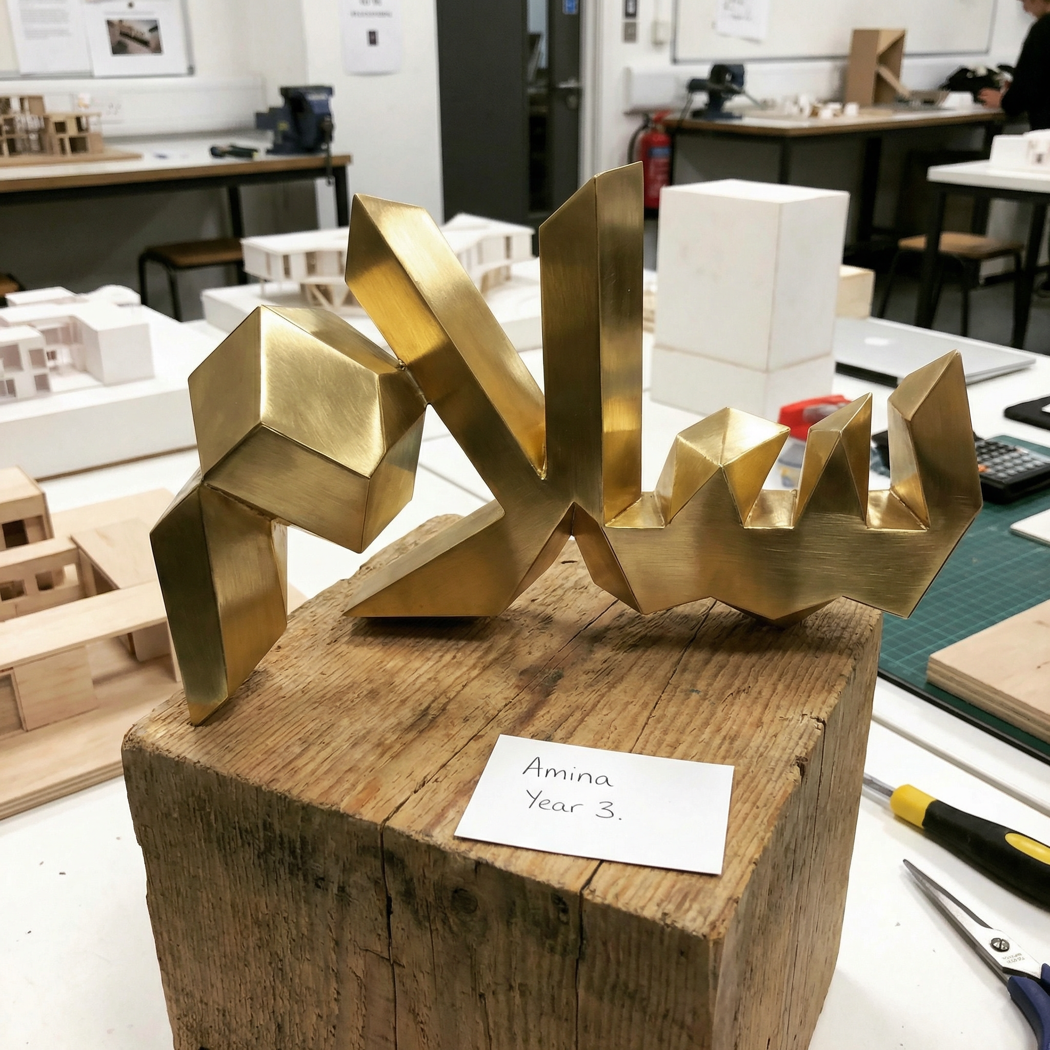 Geometric calligraphy form