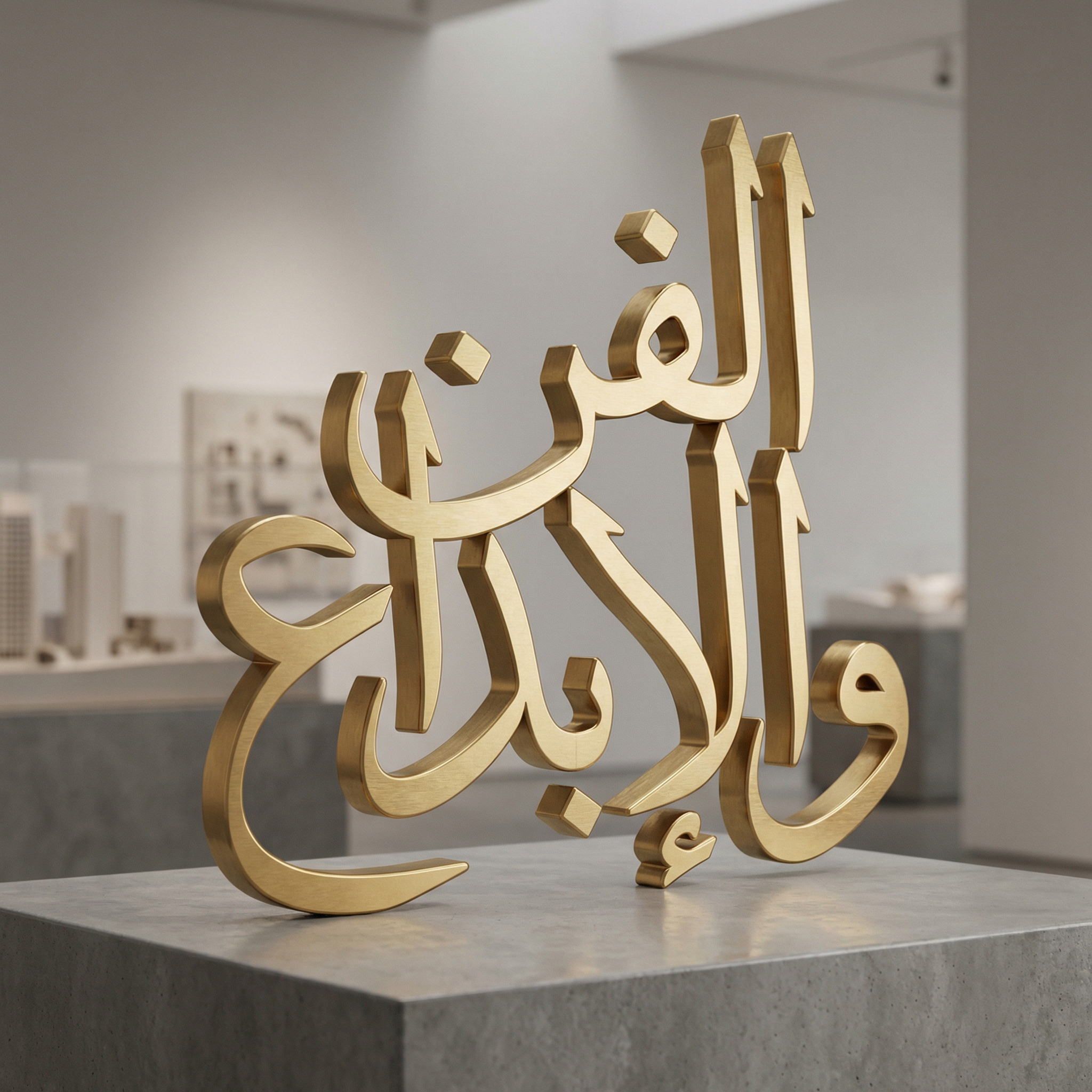 Student 3D calligraphy project 8